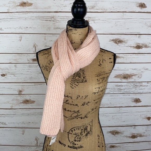 NWT Style & Co Luxe Ribbed Knit Beanie and Scarf Set - Pink - Picture 3 of 5